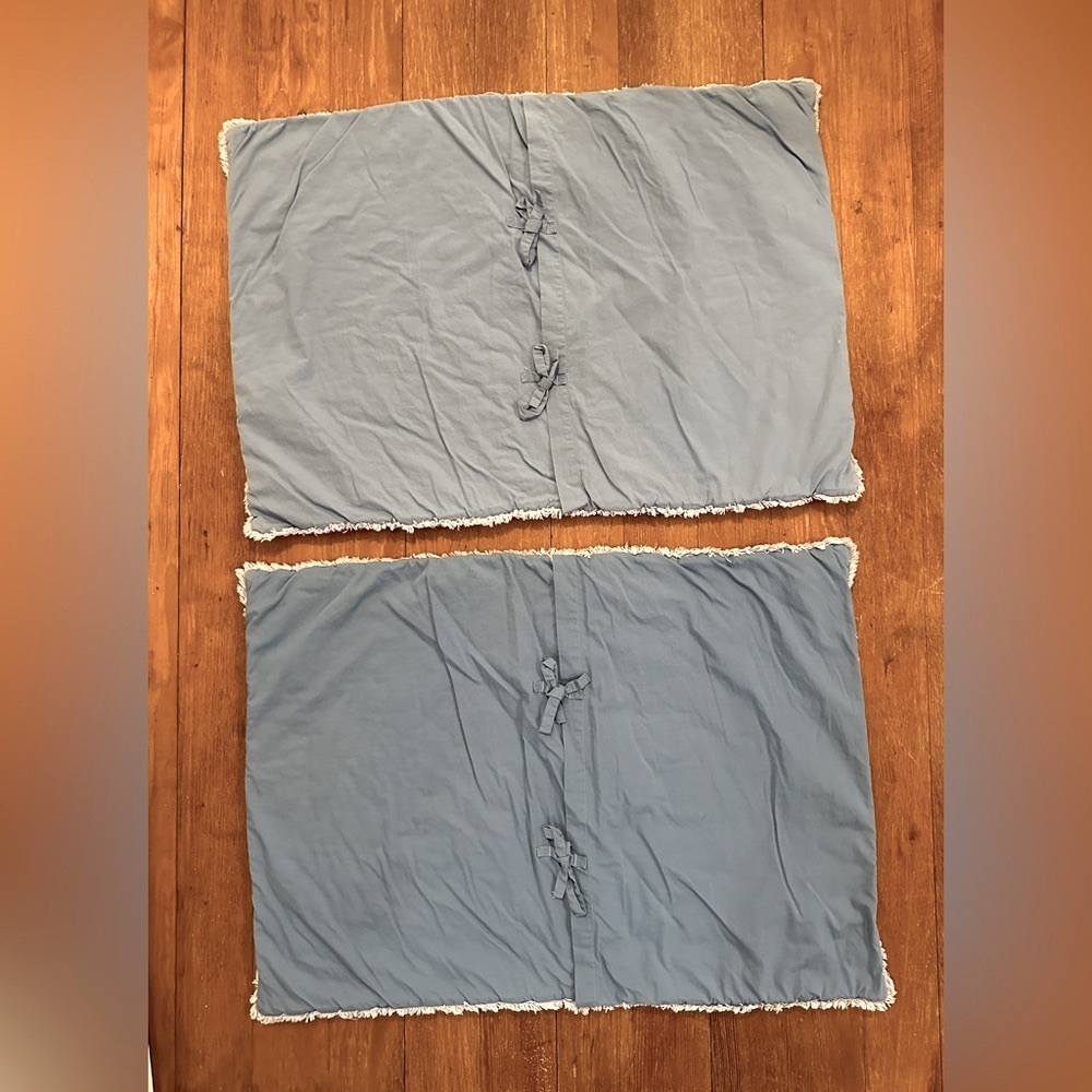 Two pottery barn kids pillow quilted shams, 20”x27”, back of one is sun faded. - Picture 4 of 4